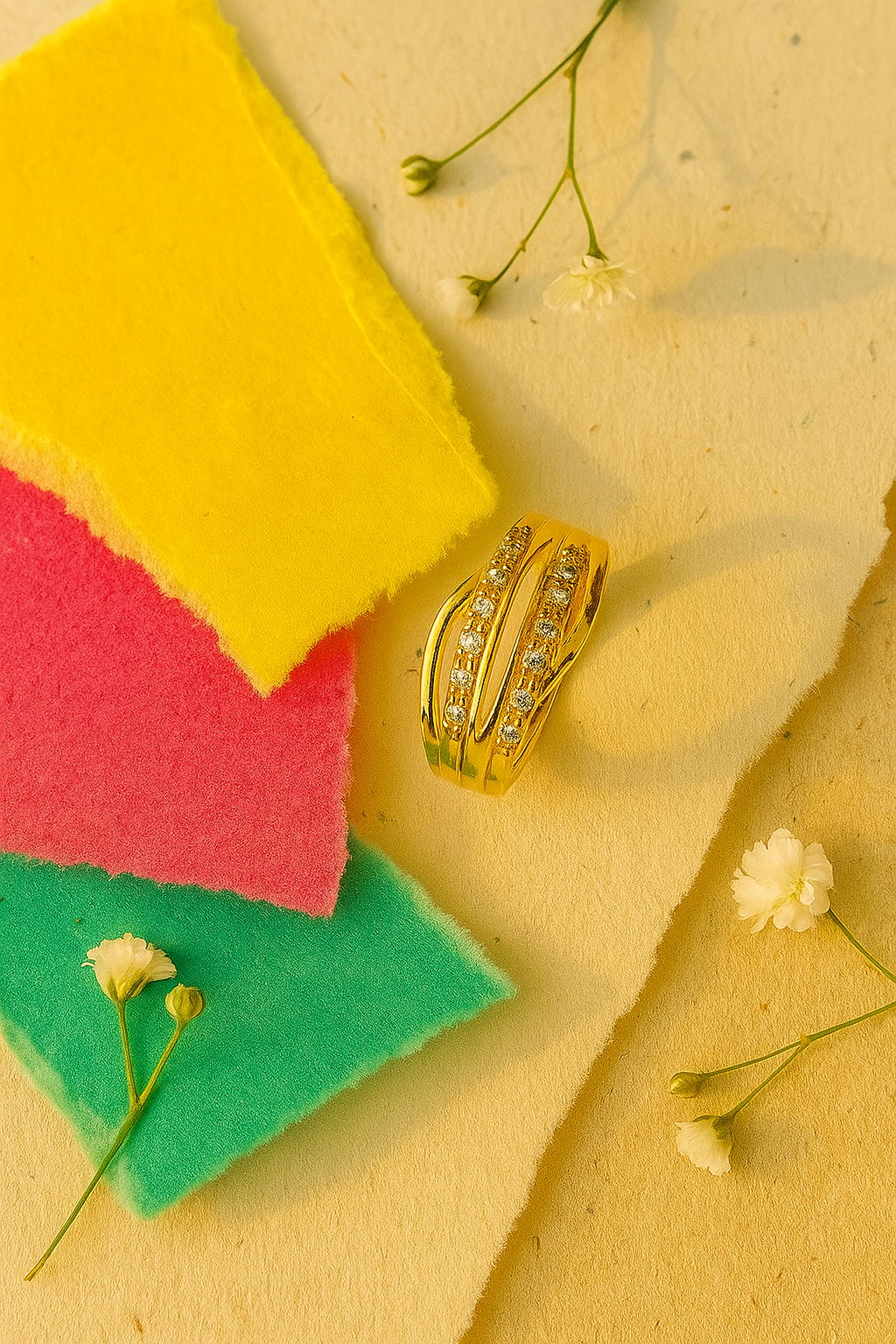 Sunbeam Dual Row Ring