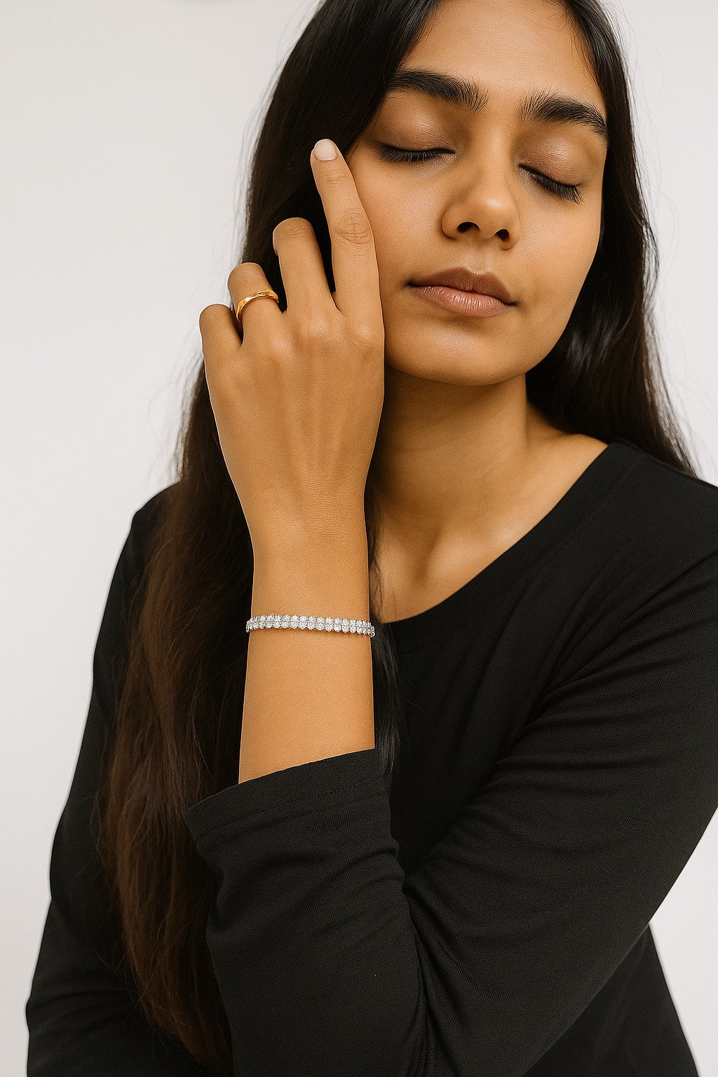 Classic Diamond-Cut CZ Tennis Bracelet