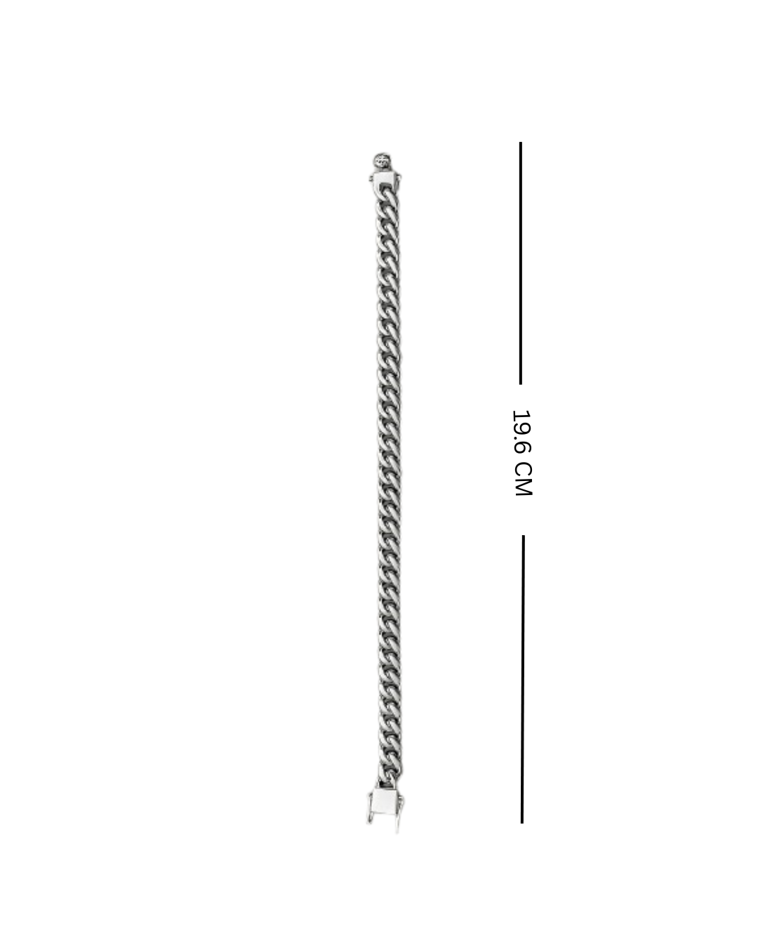 Silver Cuban Link Chain Bracelet