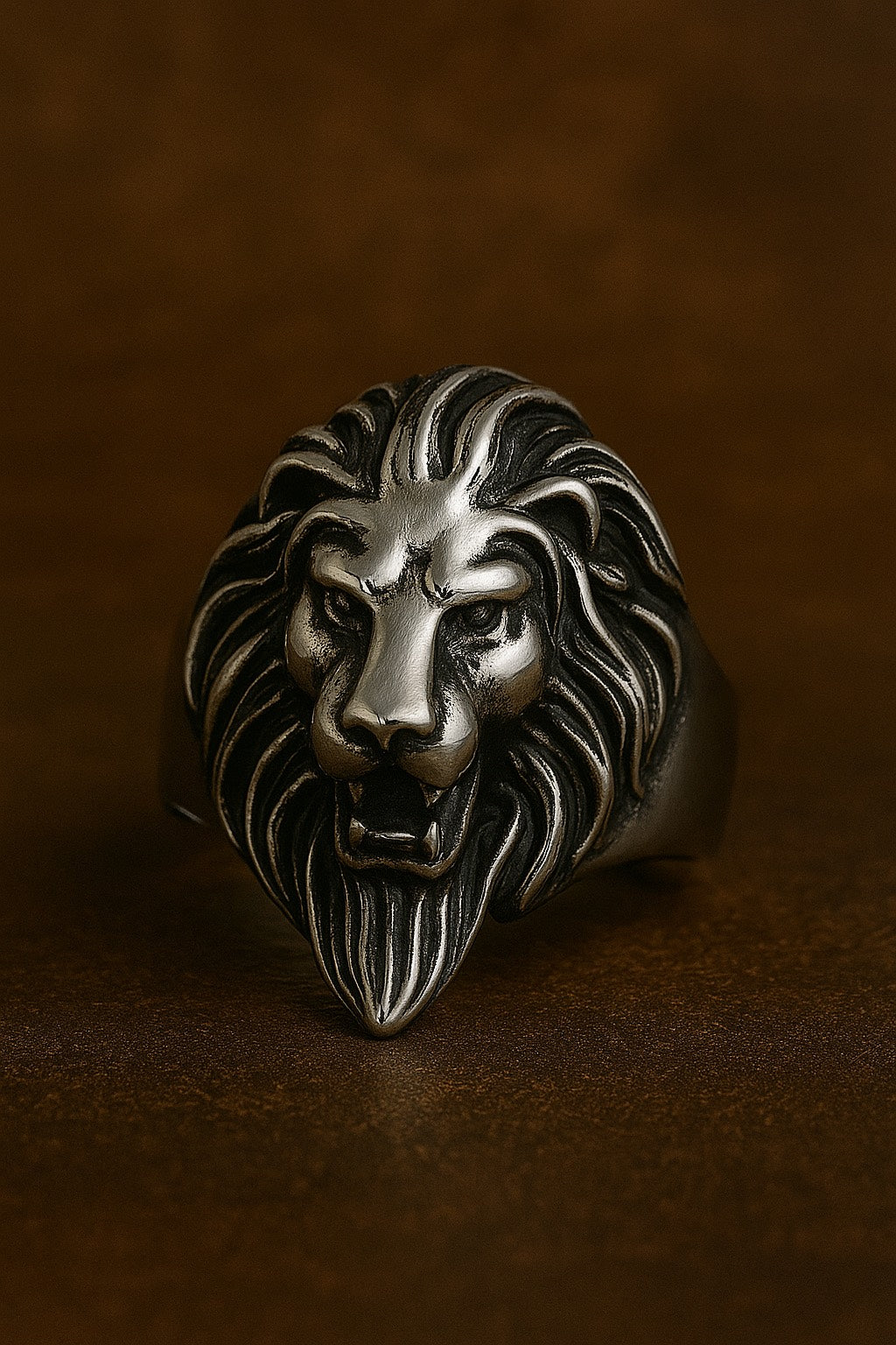 The Royal Roar – Lion Head Ring