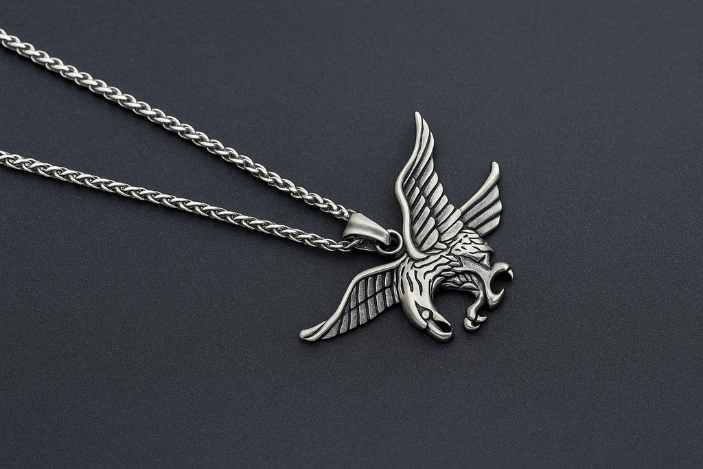 Winged Beast Eagle Pendant Necklace