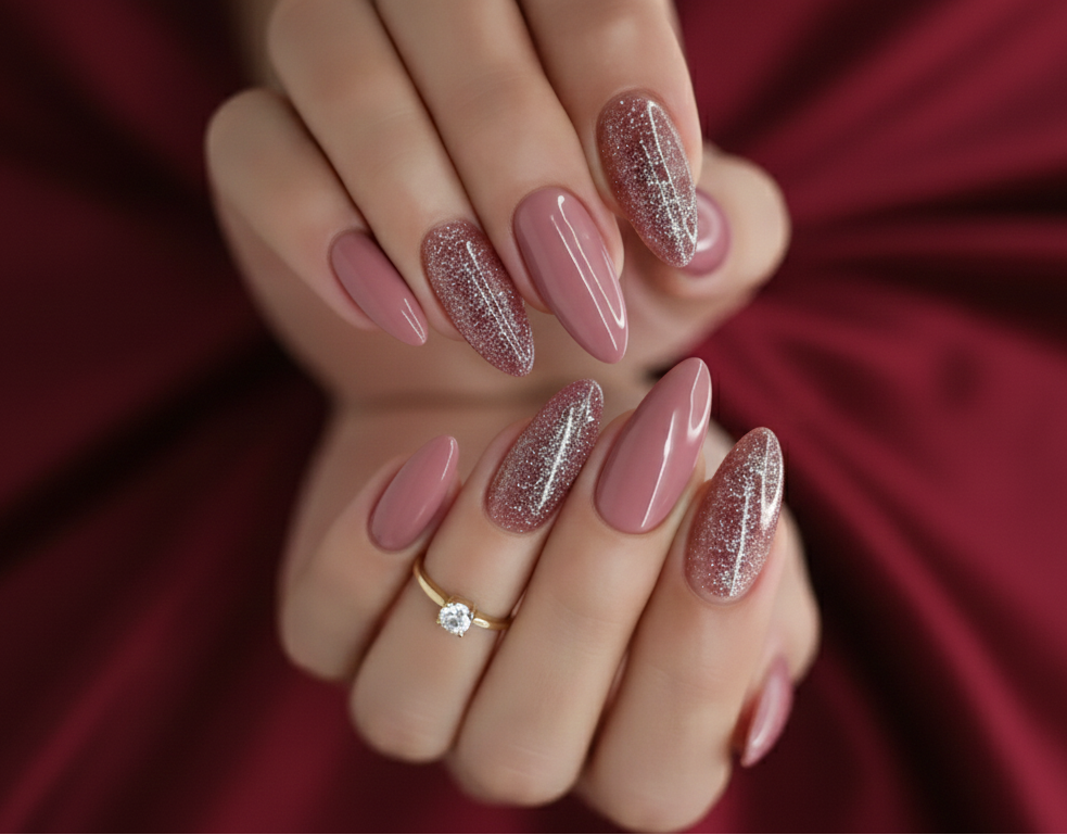 Dusty Rose Luxe Nails