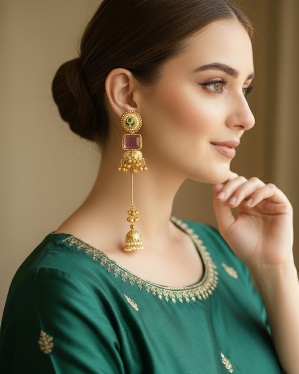 Hoor Long Tassel Drop Earrings