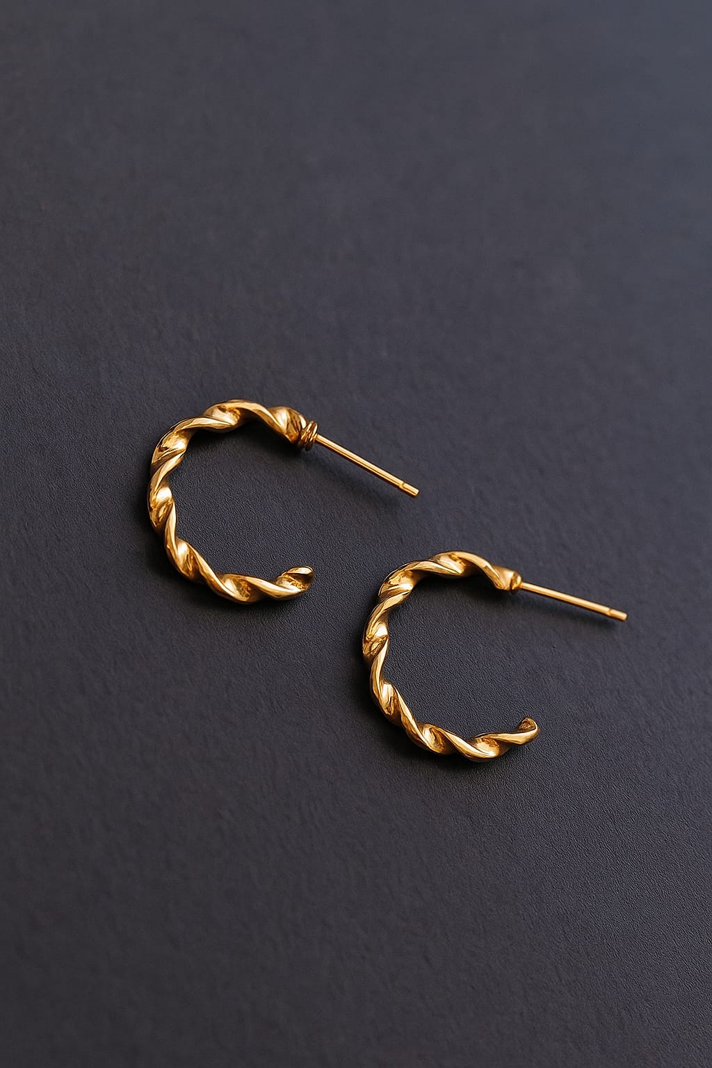 Aira Twisted Mini Hoop Earrings