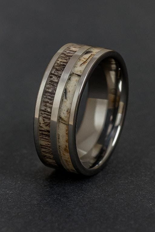 Mammoth Tusk Inlay Ring