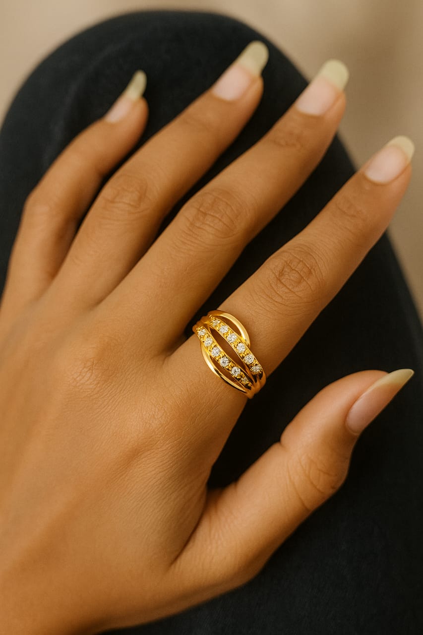 Sunbeam Dual Row Ring