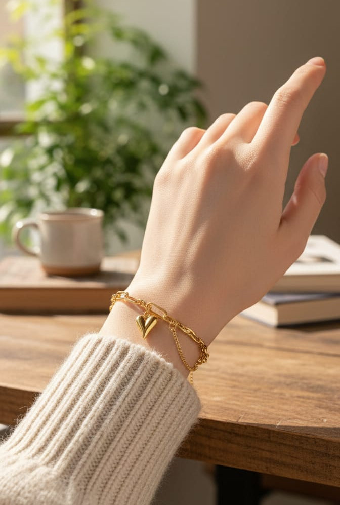 Paperclip Love Link Bracelet