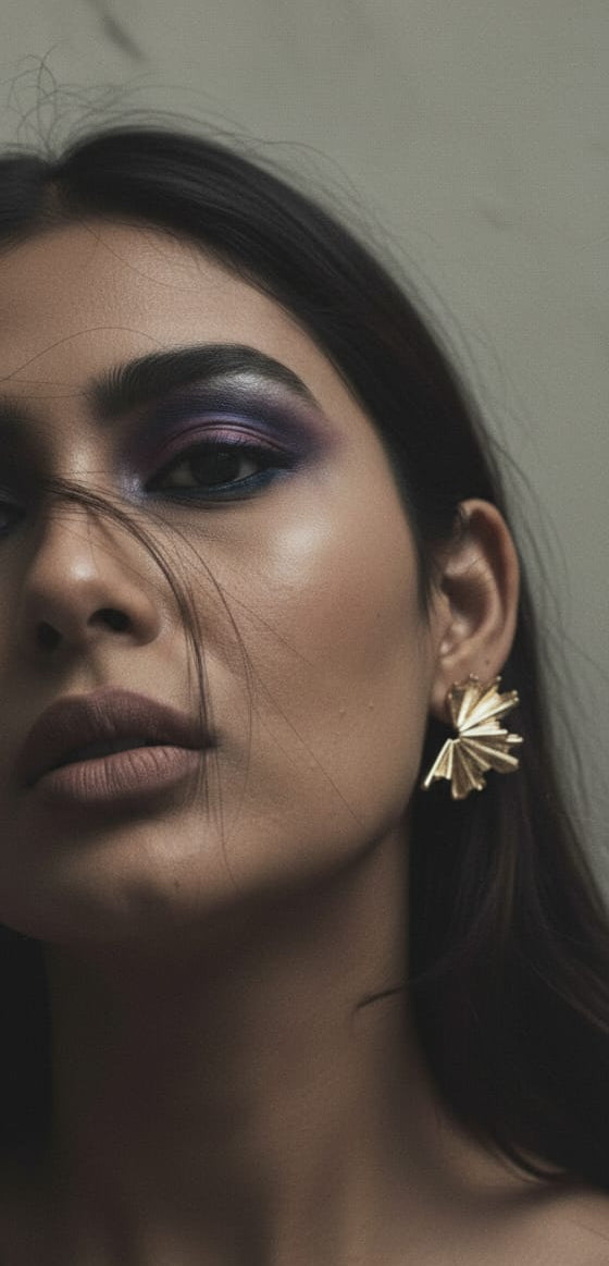 Wave statement earrings