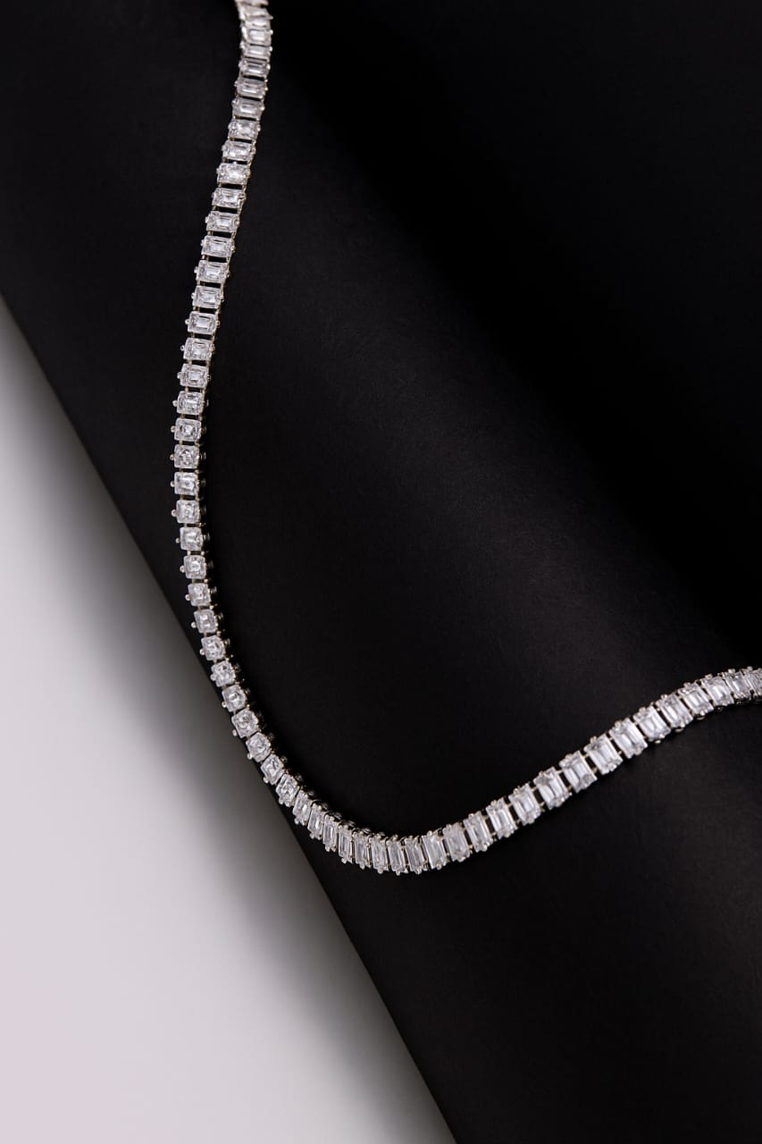 Celeste Baguette Diamond Choker Necklace