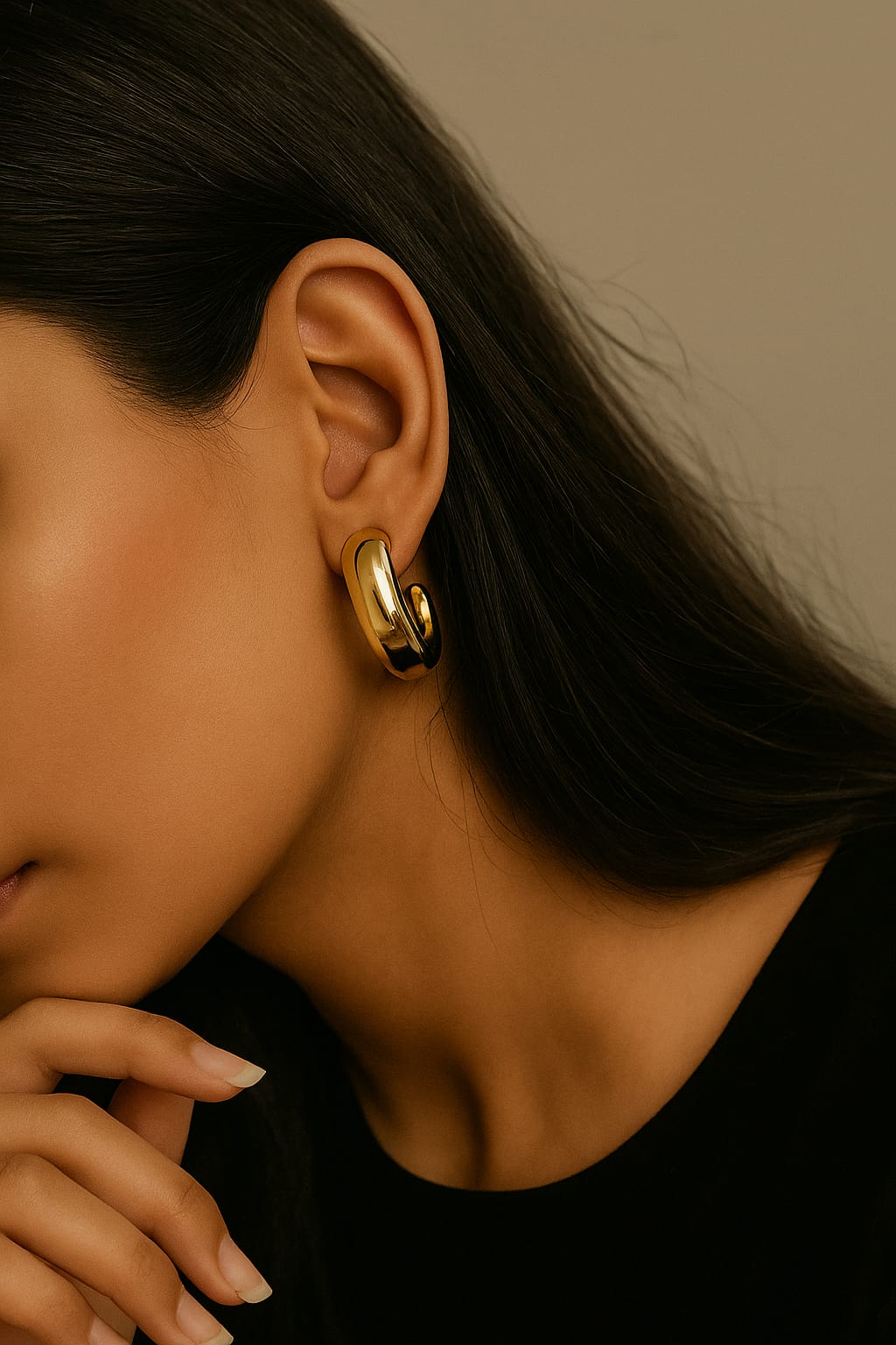 Aurelia Bold Dome Hoops
