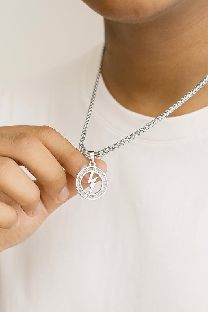 Thunderbolt Silver Chain