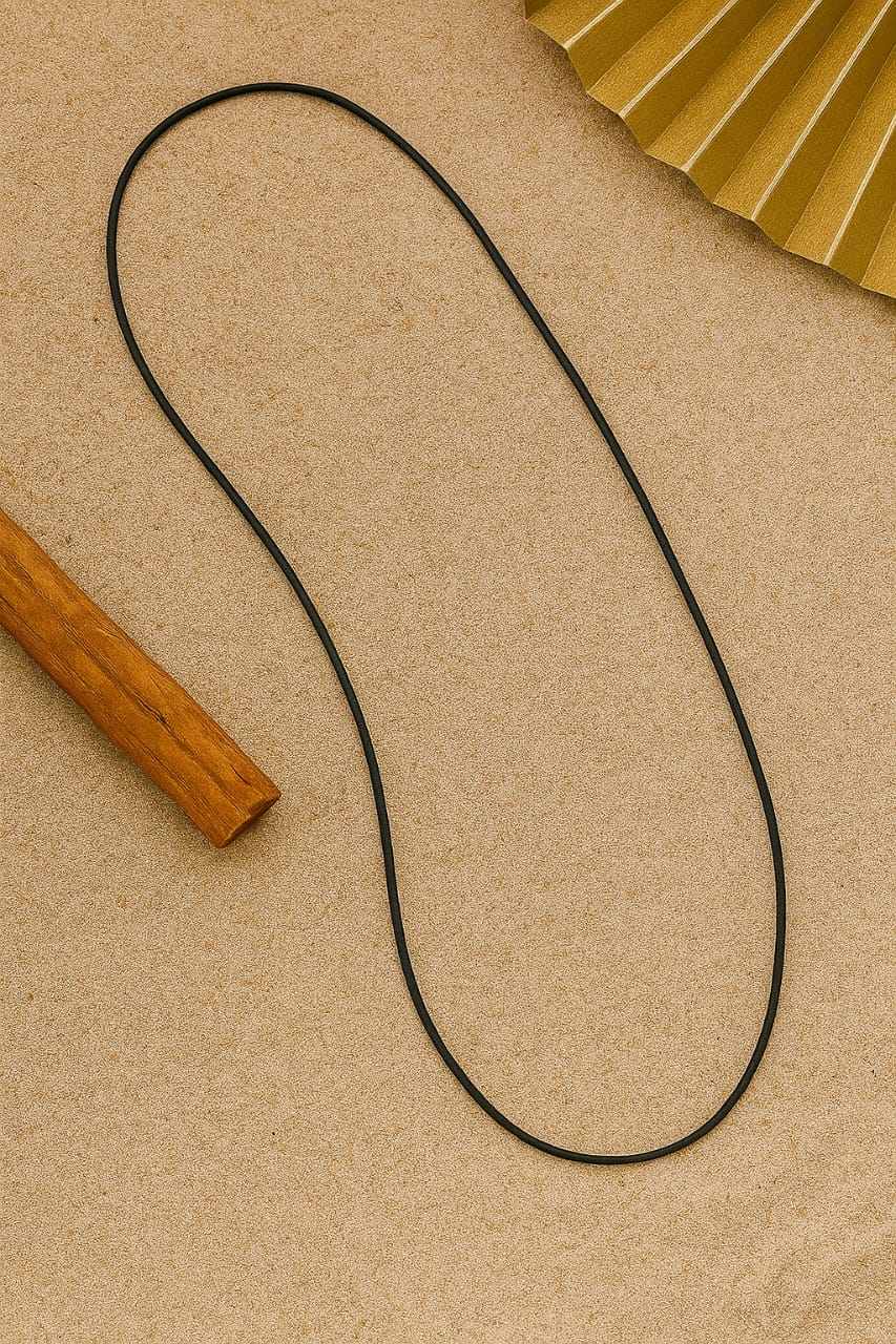 Simple Black Cord Chain
