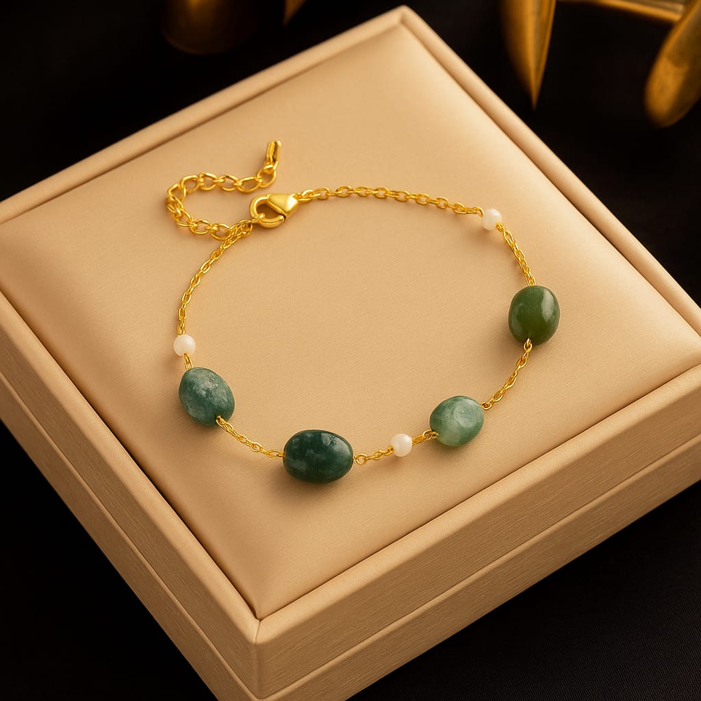 Elegant Gemstone Bead Bracelet