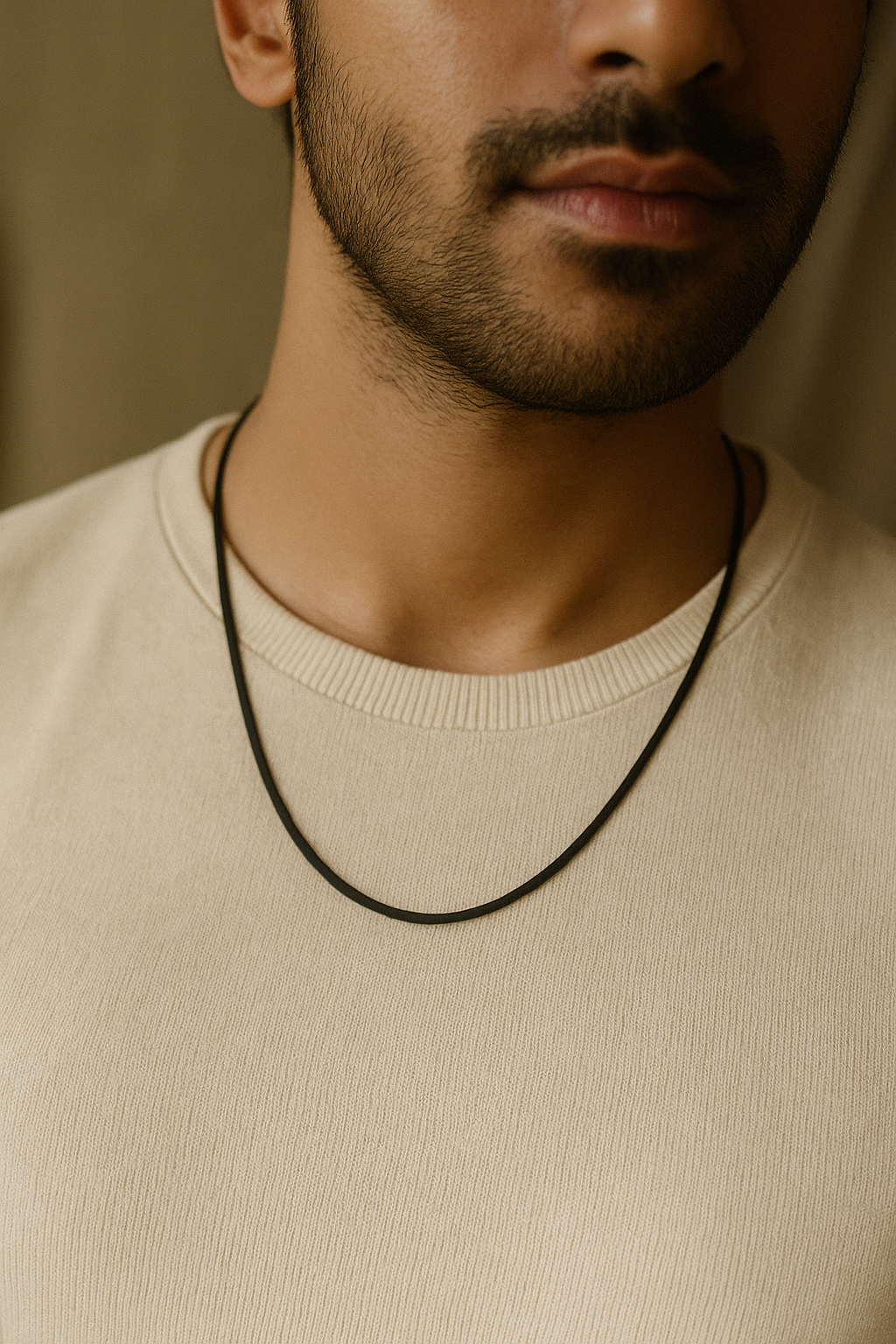 Simple Black Cord Chain